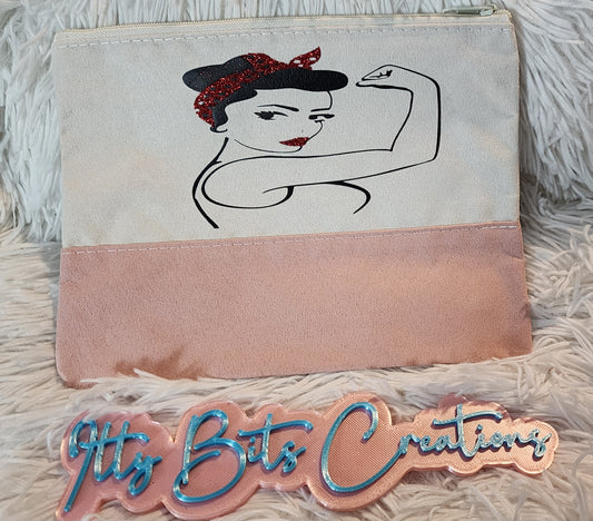 Strong Girl makeup bag