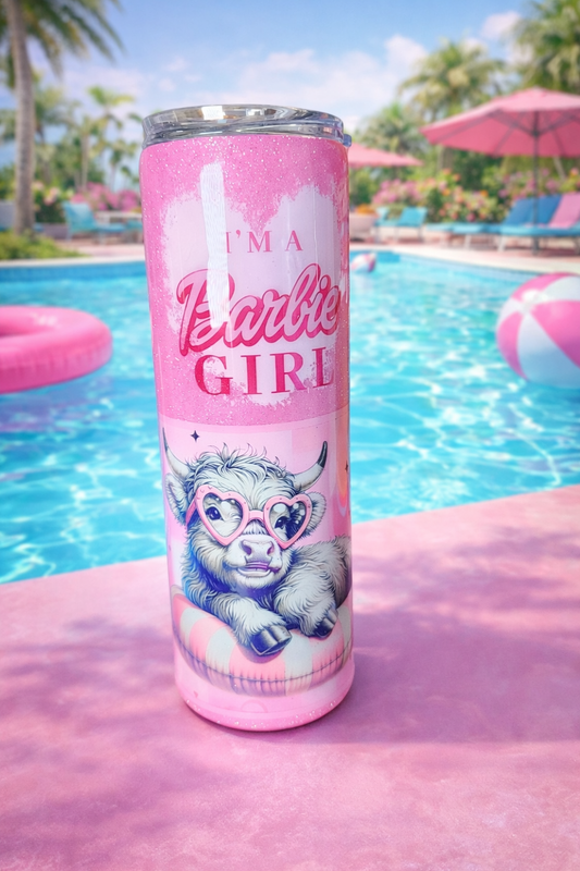 30 oz Barbie Pool Girl