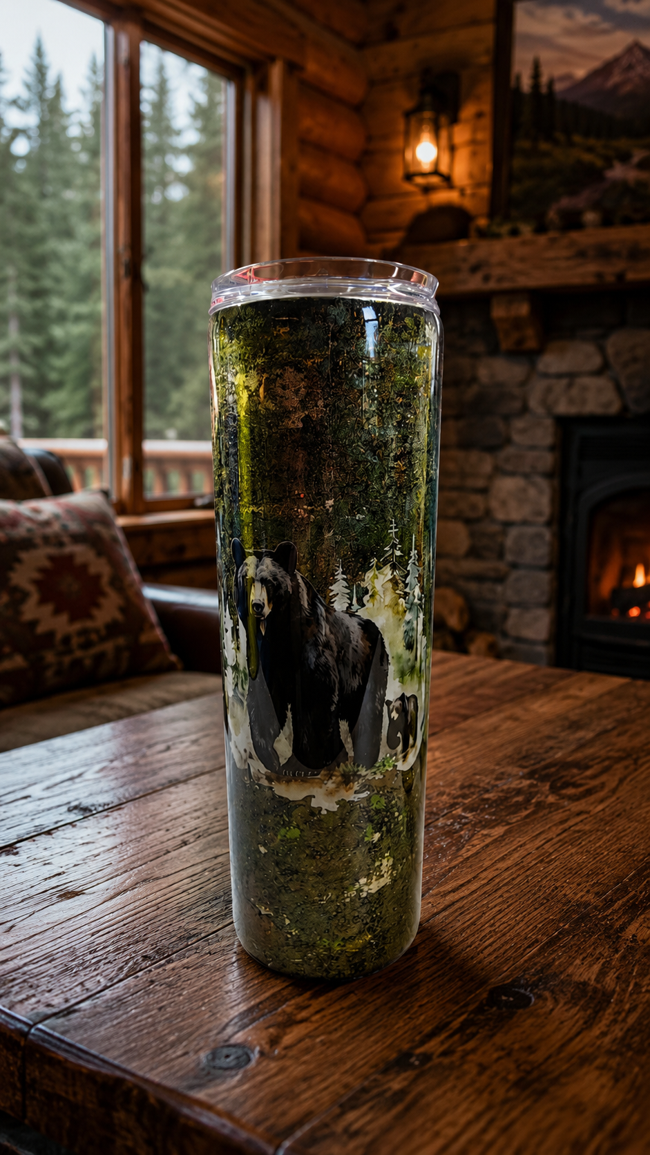 30 oz Cabin Bear