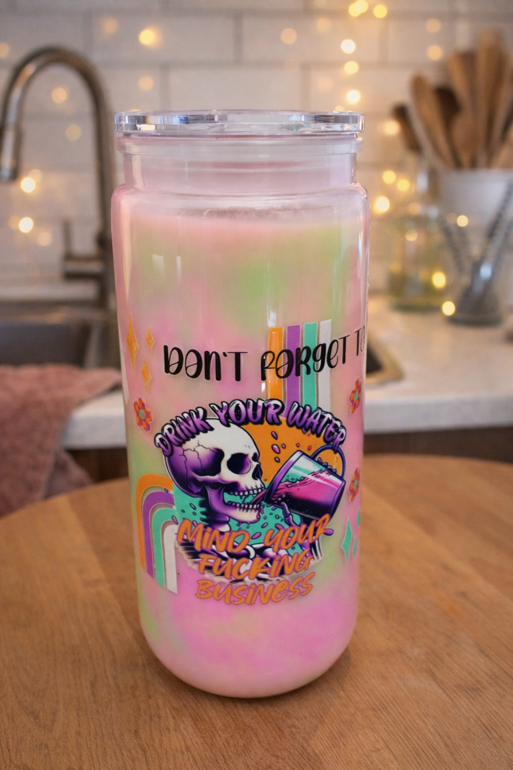 20 oz Mind Your Business snowglobe