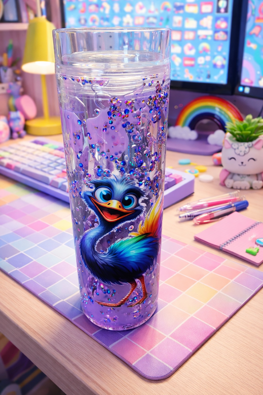 16 oz Crazy Birds snowglobe