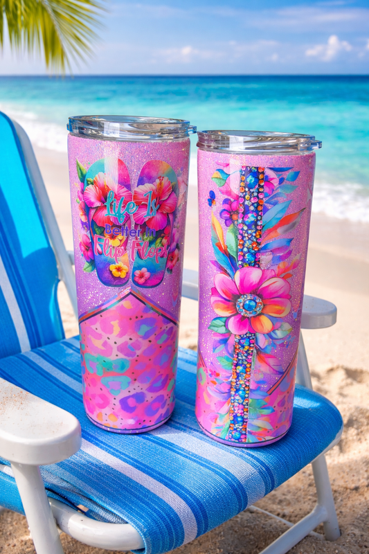 30 oz Flip Flop Beach