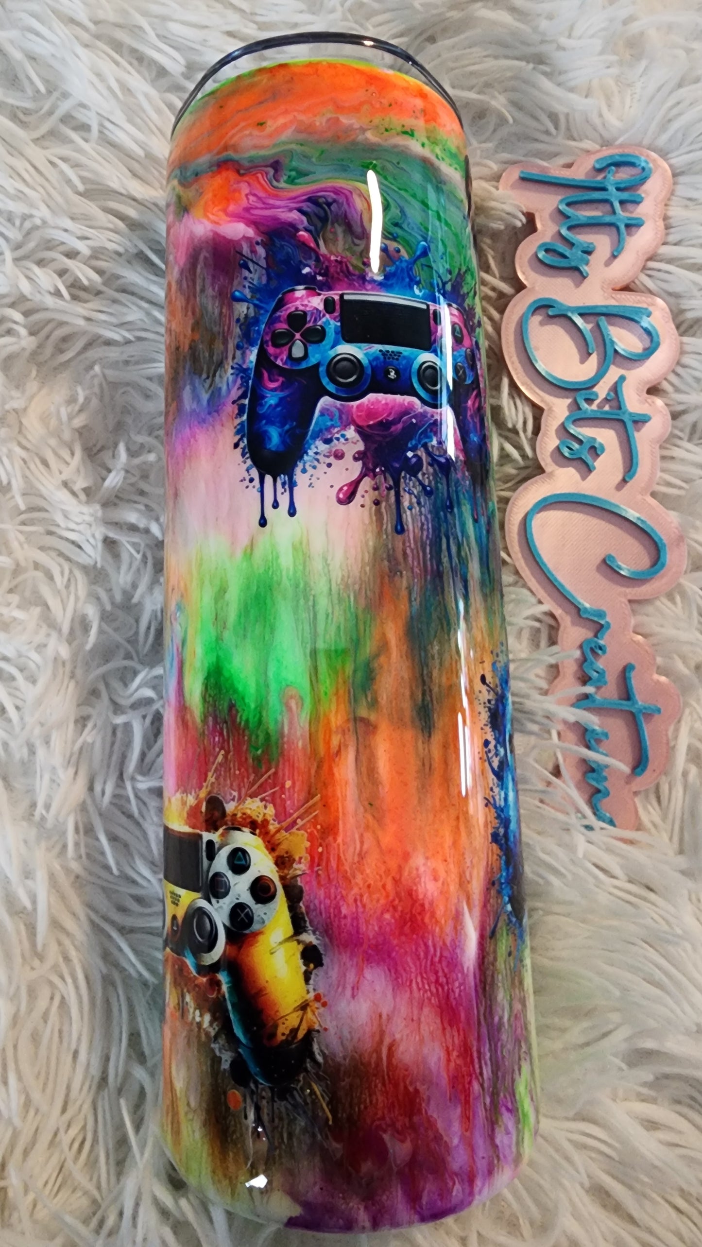 30 oz Tie Dye Gamer Dude