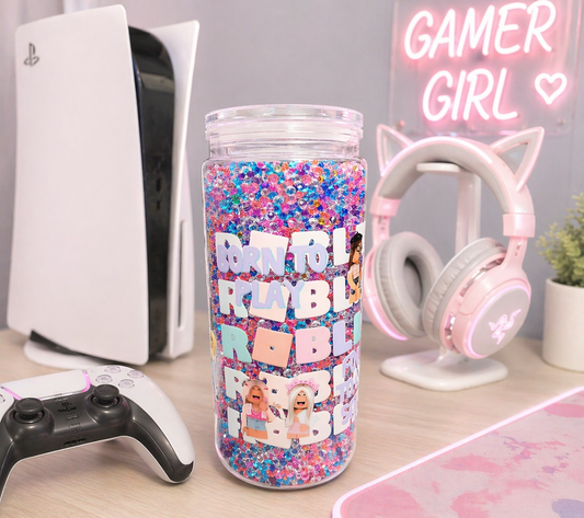 20 oz Gamer Girl Snowglobe Crystals