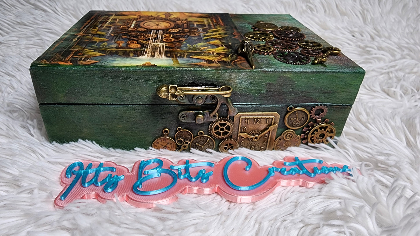 Steampunk Trinket Box Clock