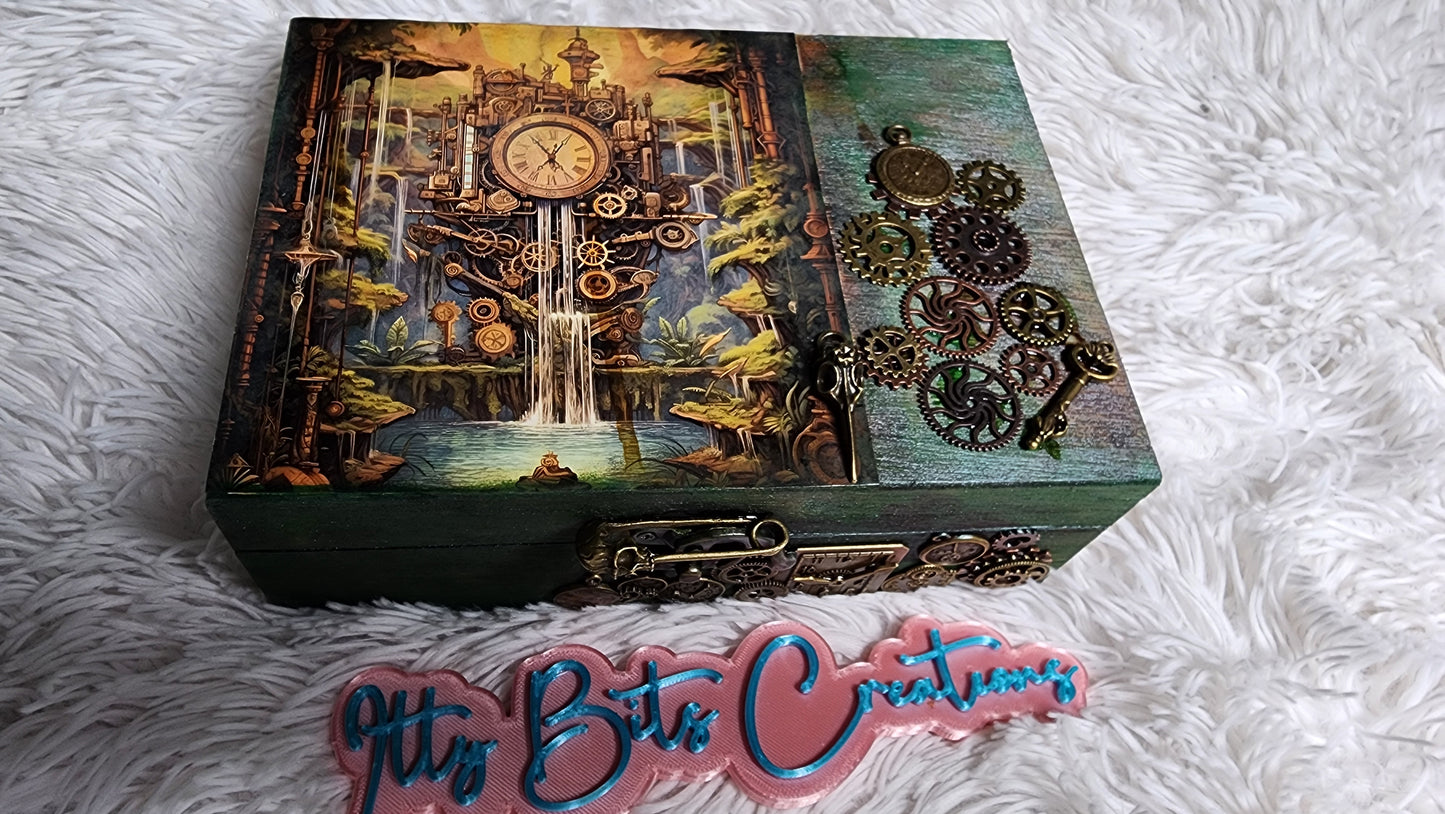 Steampunk Trinket Box Clock