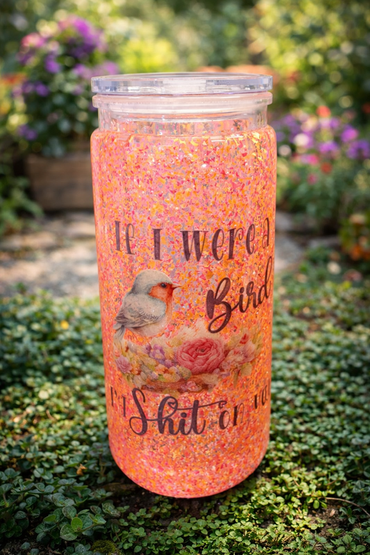 20 oz If I were a Bird snowglobe