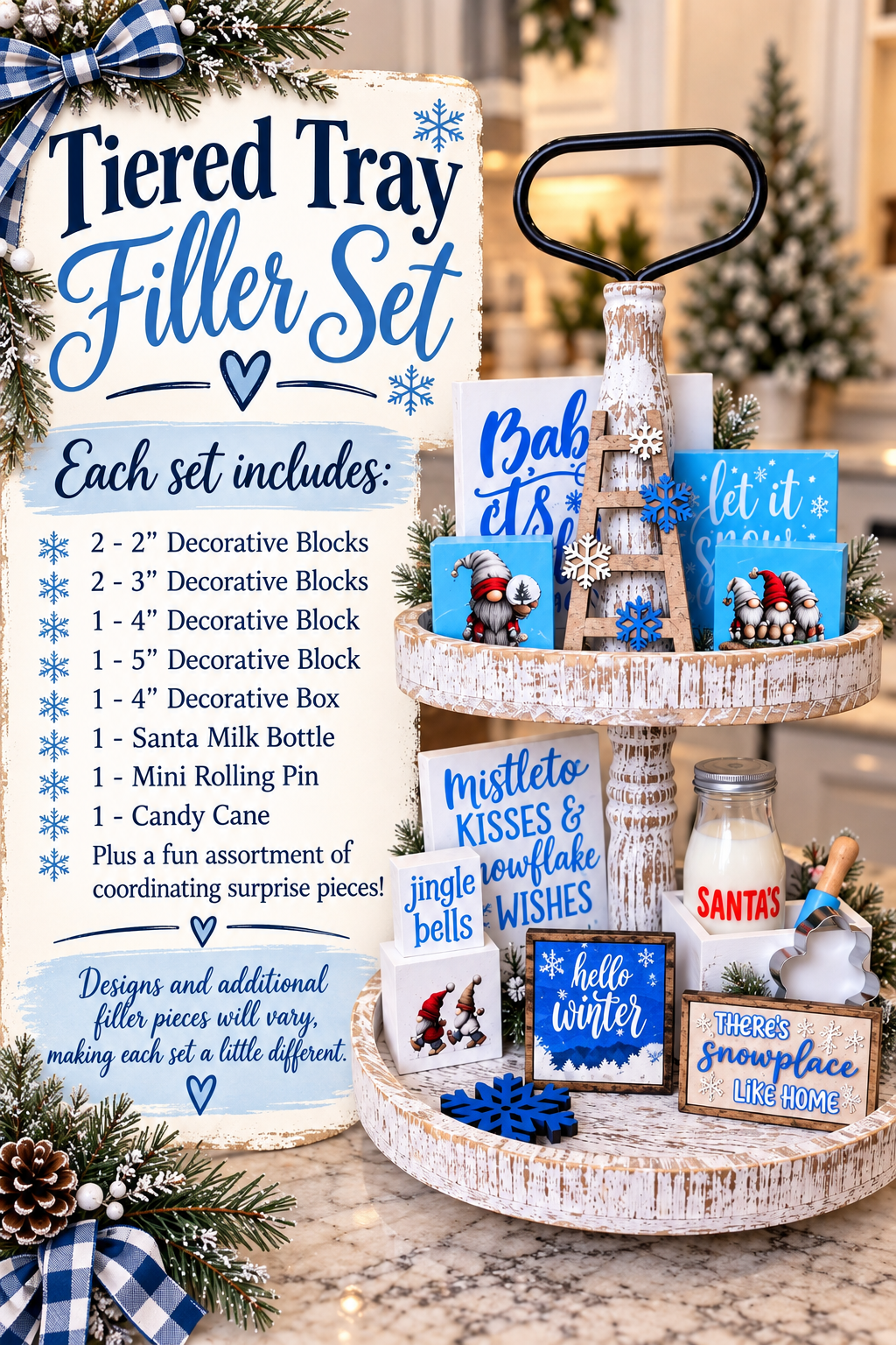 Tiered Tray Collection Sets