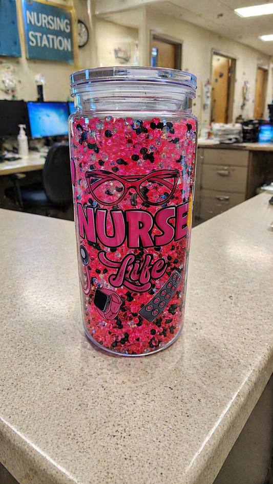 20 oz NURSE snowglobe crystals