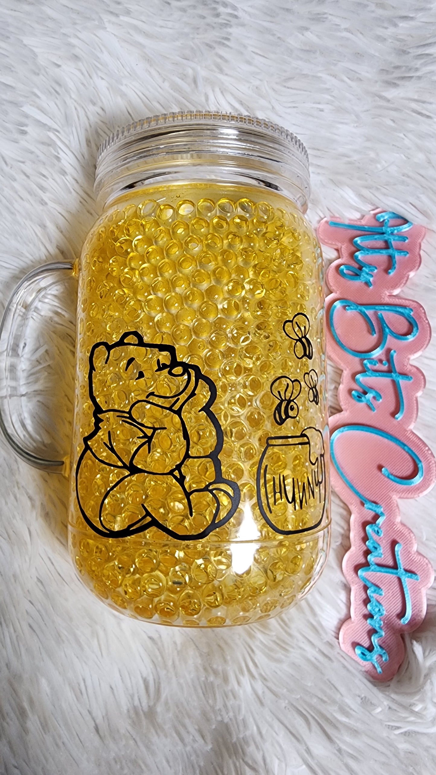 24 oz Pooh Acrylic Handle