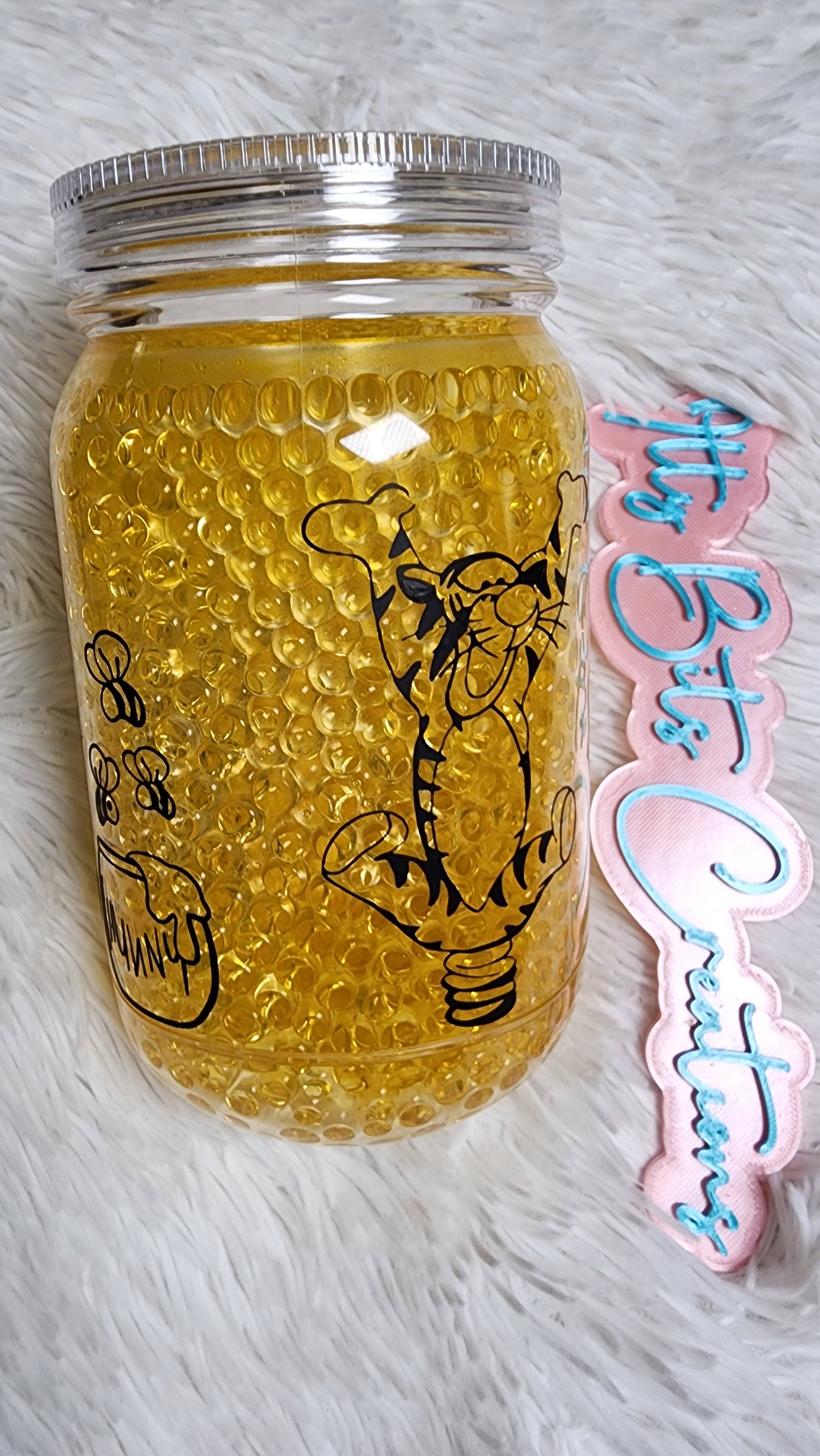24 oz Pooh Acrylic Handle