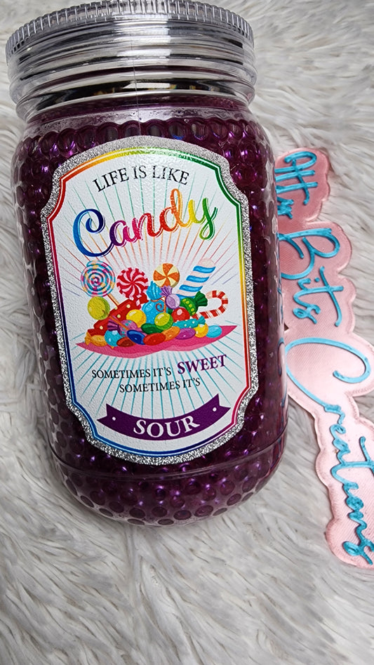 24 oz Purple Candy Acrylc Handle