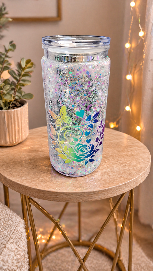 20 oz Rainbow Vine Still Snowglobe