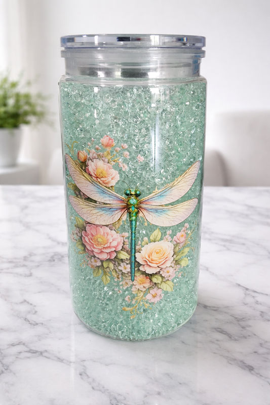 20 oz Dragonfly snowglobe crystals
