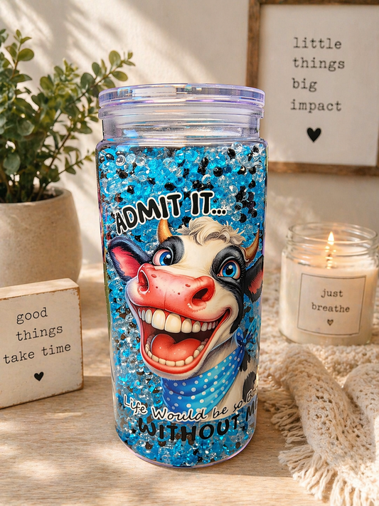 20 oz Silly Cow snowglobe
