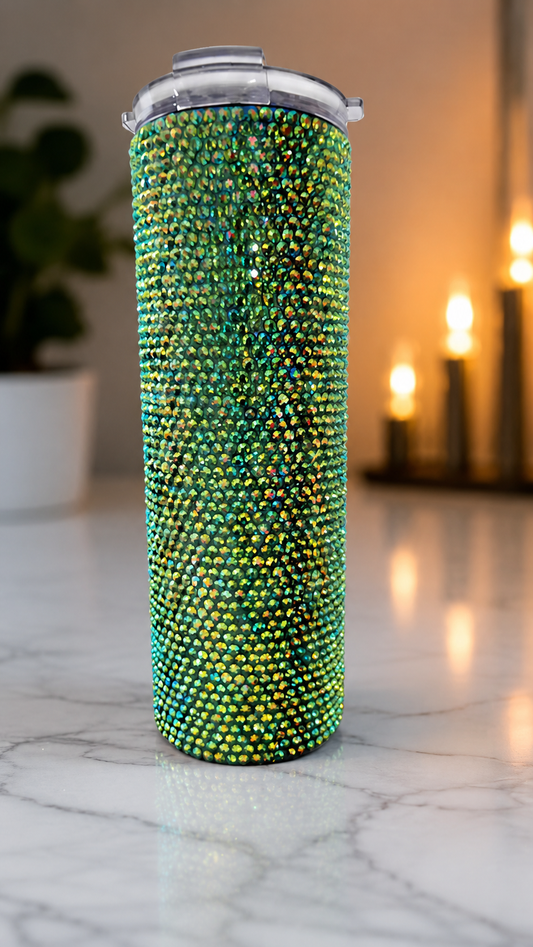 30 oz Snakeskin Rhinestone