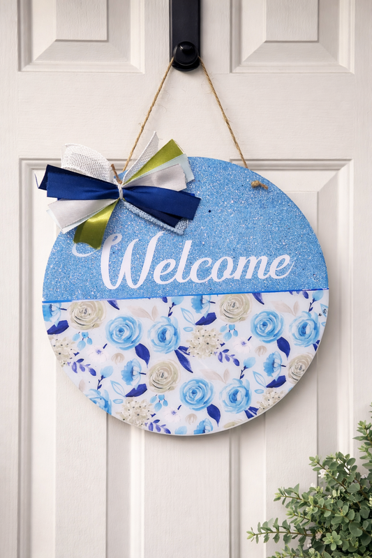 Light Blue Door Hanger